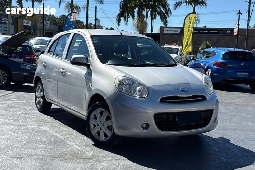 Silver 2014 Nissan Micra Hatchback St-L