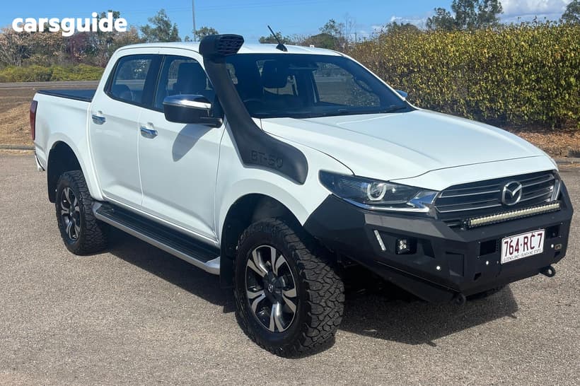 White 2023 Mazda BT-50 Dual Cab Pick-up Gt (4X4)