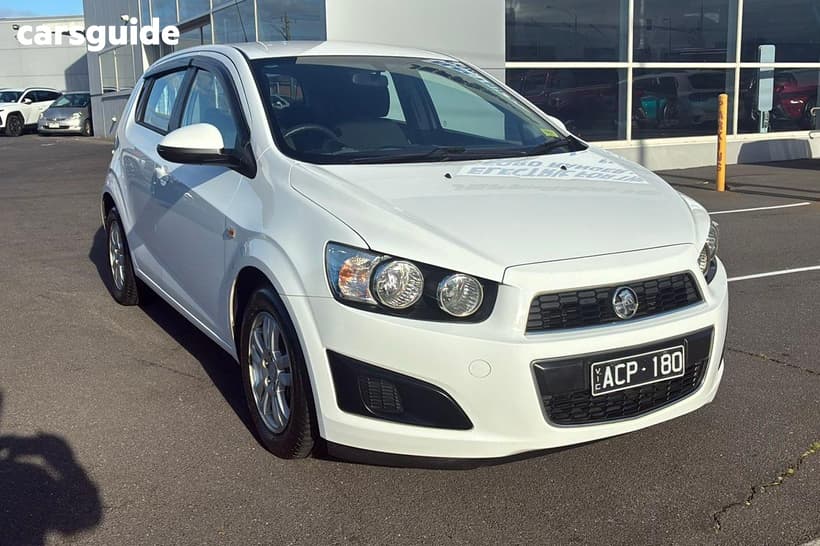 White 2014 Holden Barina Hatchback Cd