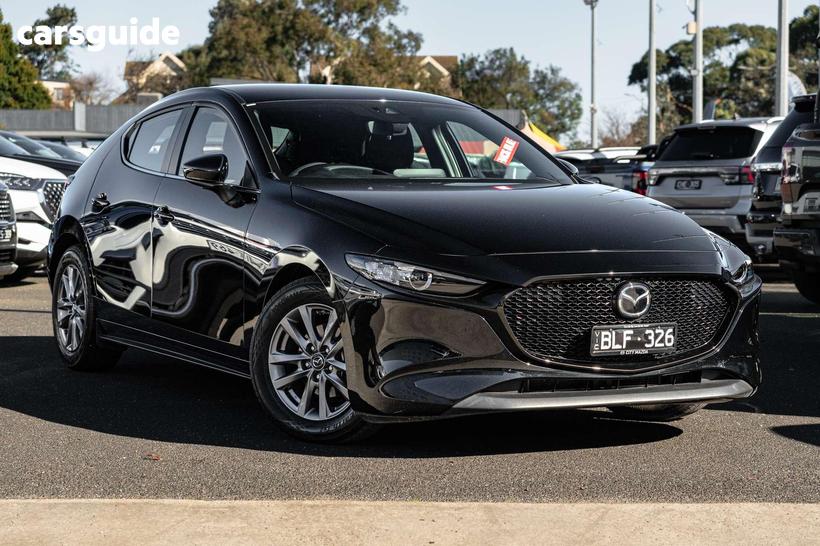 Black 2020 Mazda 3 Hatchback G20 Pure