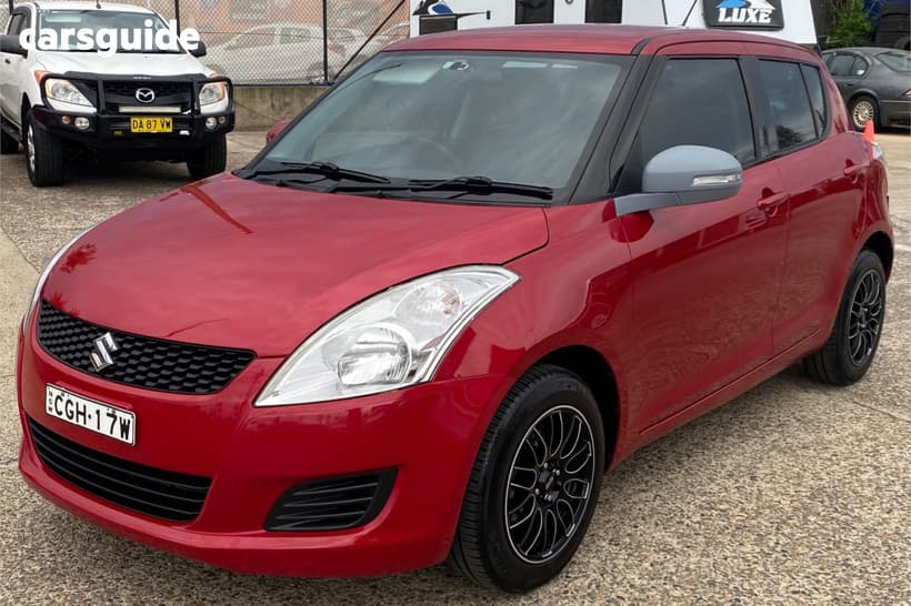 Red 2012 Suzuki Swift Hatchback Gl