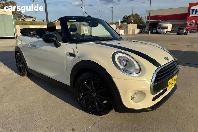 White 2016 Mini Cabrio Convertible Cooper