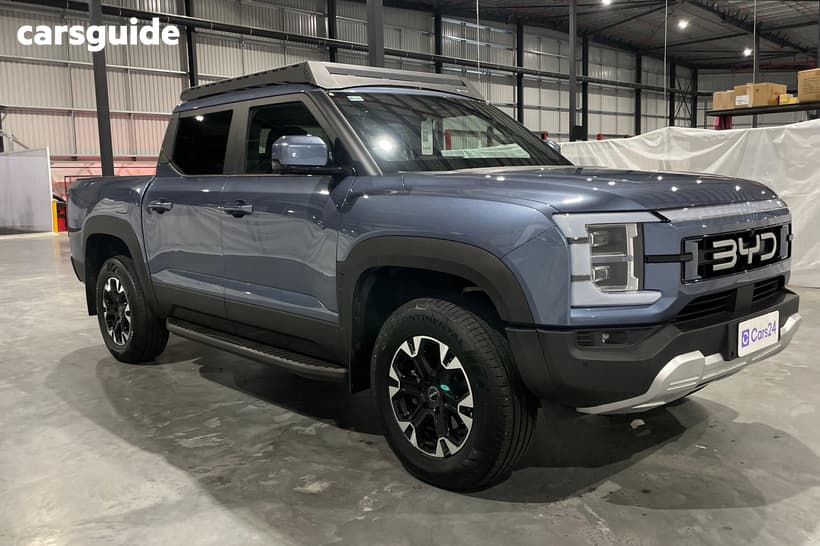 Blue 2025 BYD Shark 6 Dual Cab Utility Dual Motor Premium