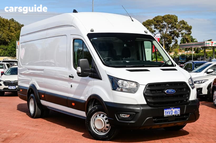 White 2022 Ford Transit Van 430E Lwb (Rwd) Jumbo Drw