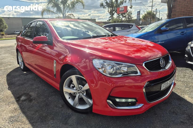 Red 2016 Holden Commodore Sedan Sv6