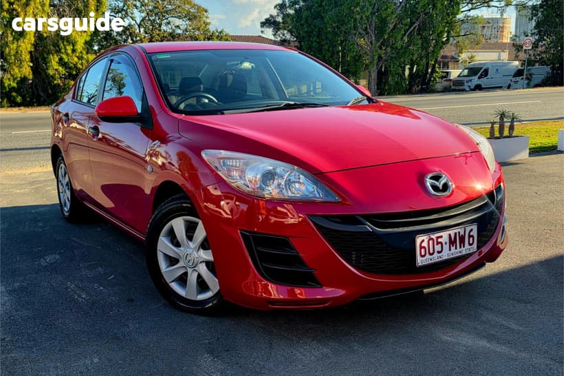 Red 2011 Mazda 3 Sedan Neo