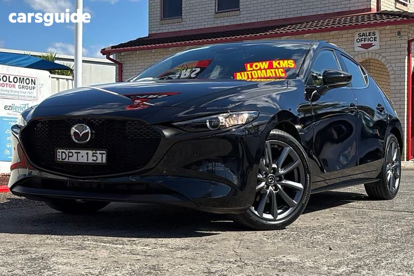 Black 2023 Mazda 3 Hatchback G20 Evolve
