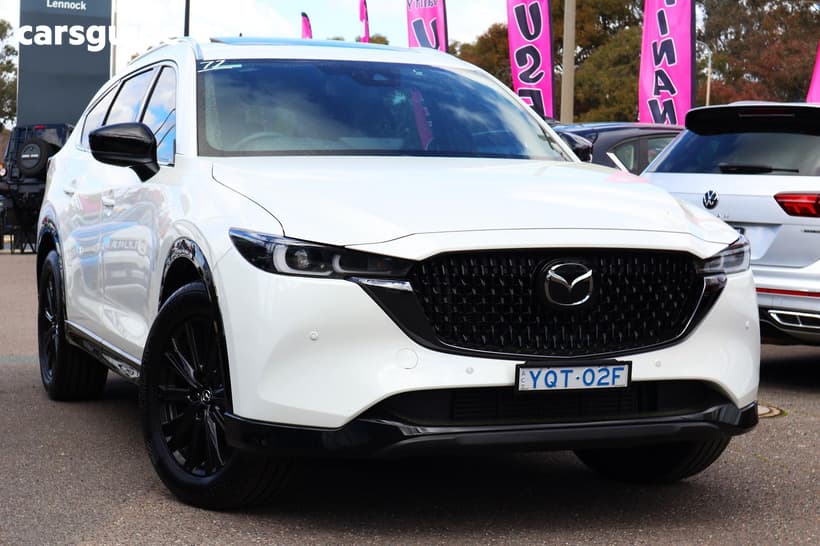 White 2023 Mazda CX-8 Wagon D35 Gt Sp (Awd)