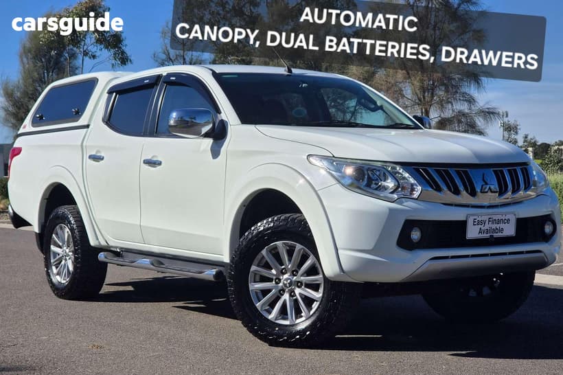 White 2015 Mitsubishi Triton Dual Cab Utility Gls (4X4)