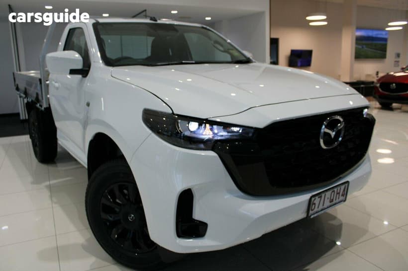 White 2026 Mazda BT-50 Freestyle Cab Chassis Xt (4X4)