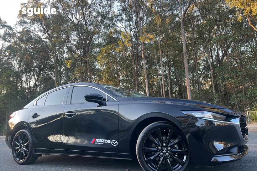 Black 2023 Mazda 3 Sedan G25 Evolve Sp