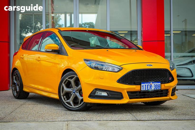 Orange 2015 Ford Focus Hatchback St