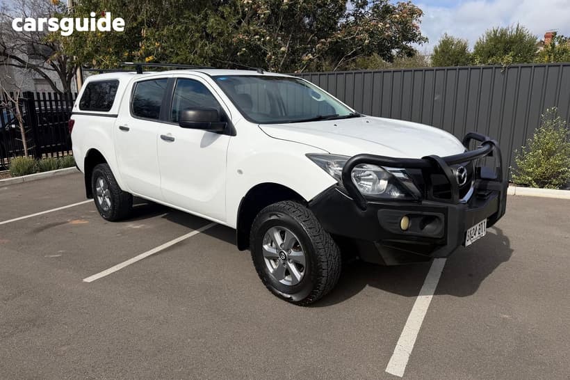 White 2017 Mazda BT-50 Dual Cab Utility Xt (4X4)