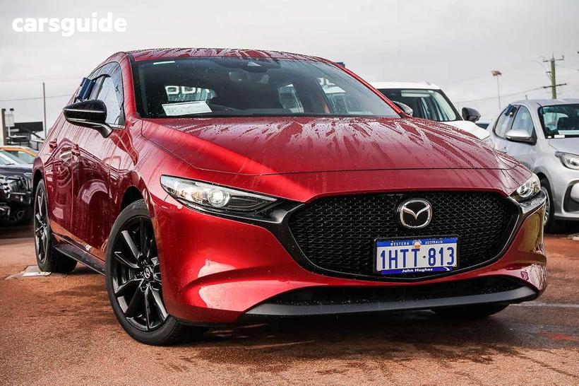 Red 2022 Mazda 3 Hatchback G25 Evolve Sp
