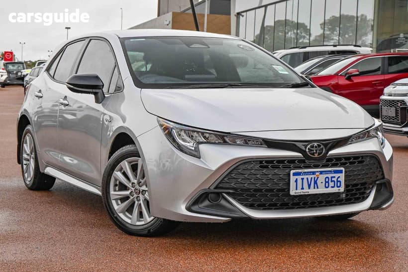 Silver 2025 Toyota Corolla Hatchback Ascent Sport Hybrid