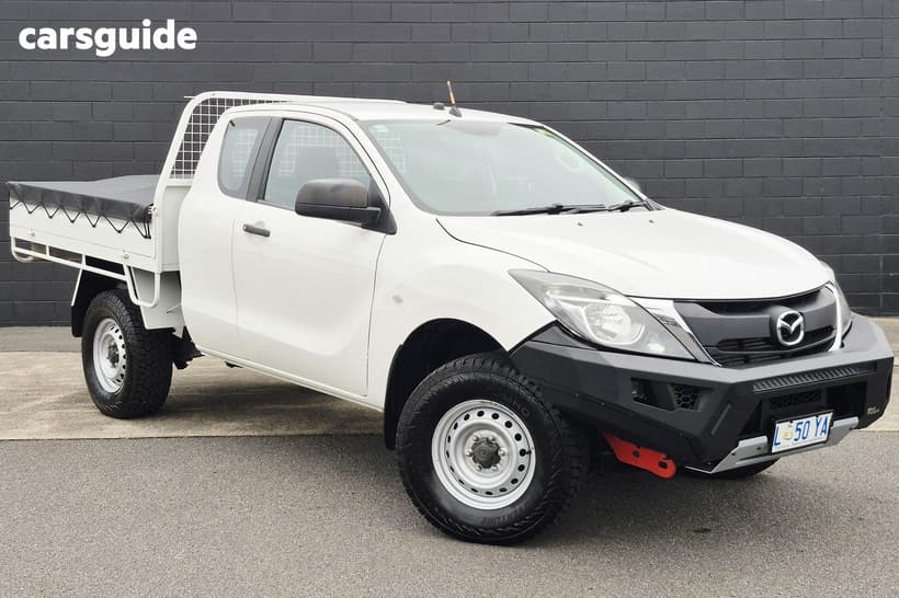 White 2016 Mazda BT-50 Freestyle Cab Chassis Xt (4X4)