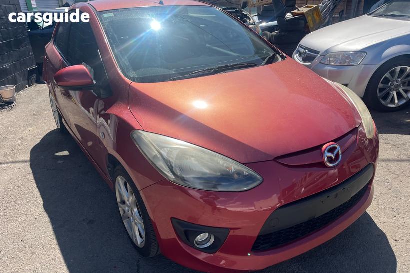 Red 2007 Mazda 2 Hatchback Genki
