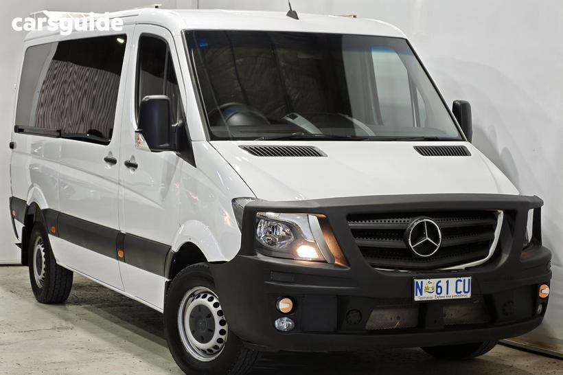 White 2016 Mercedes-Benz Sprinter Van 319Cdi Mwb