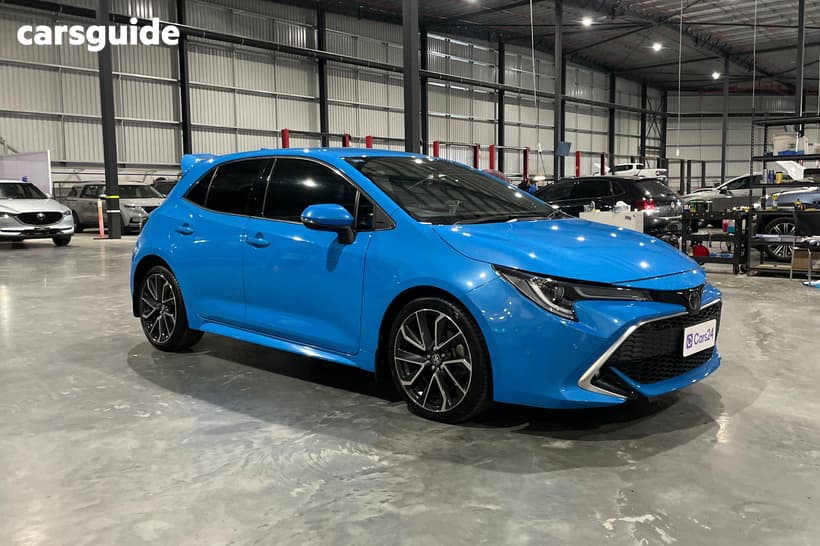 Blue 2021 Toyota Corolla Hatchback Zr