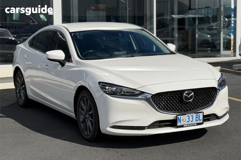 White 2022 Mazda 6 Sedan Sport