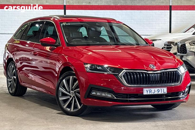 Red 2021 Skoda Octavia Wagon 110 Tsi Style