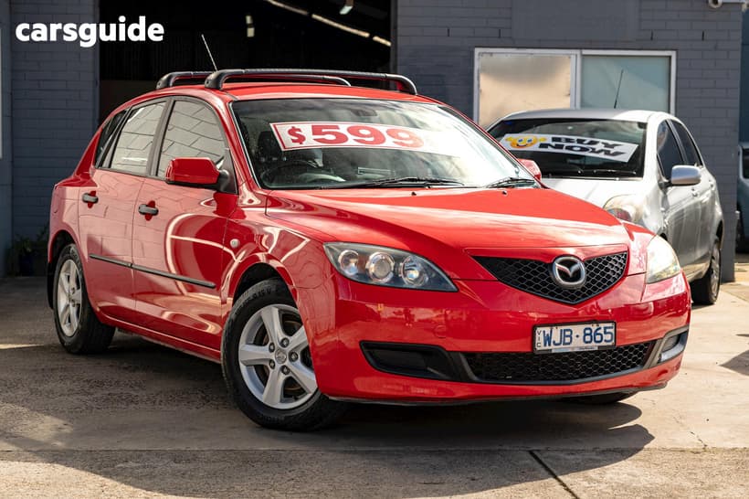 Red 2008 Mazda 3 Hatchback Neo