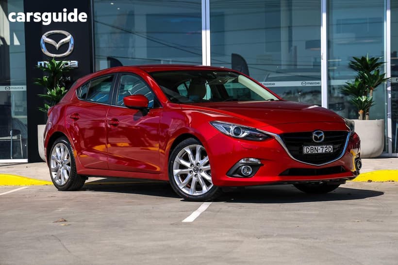 Red 2015 Mazda 3 Hatchback Sp25 Gt