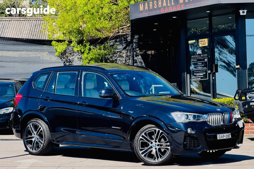 Black 2015 BMW X3 Wagon Xdrive 30D