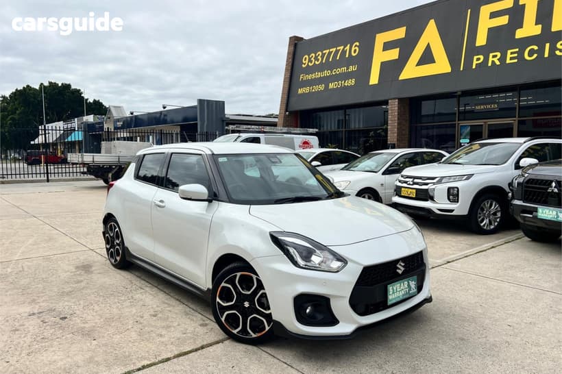 White 2023 Suzuki Swift Hatchback Sport Turbo