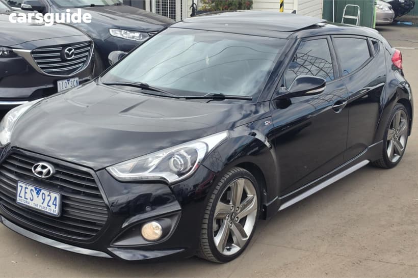 Black 2012 Hyundai Veloster Coupe Sr Turbo