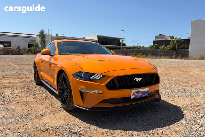 Orange 2018 Ford Mustang Coupe Fastback Gt 5.0 V8