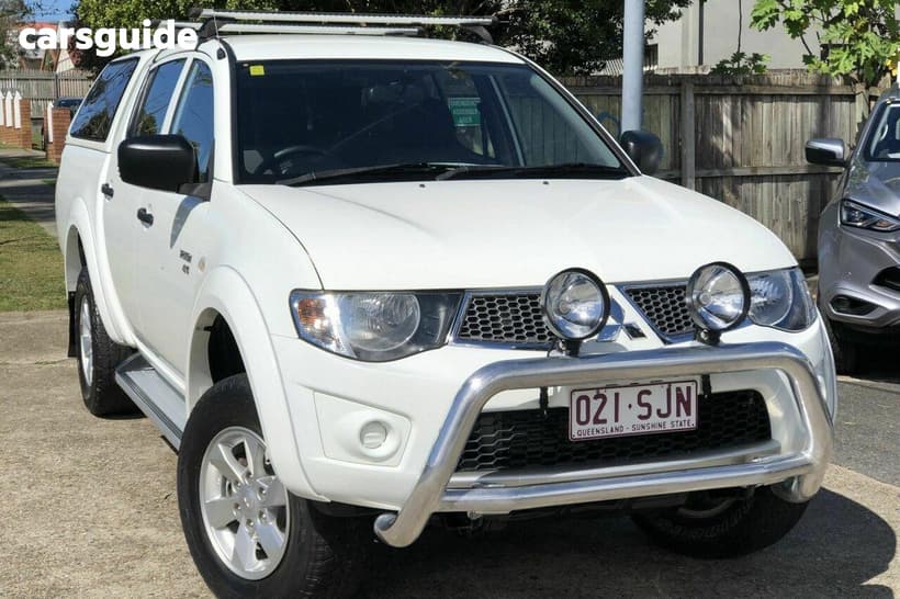 White 2012 Mitsubishi Triton Double Cab Utility Gl-R (4X4)