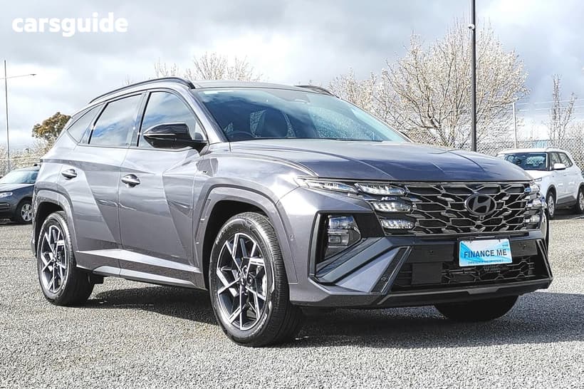 Grey 2024 Hyundai Tucson Wagon Premium N Line Hybrid (Awd)