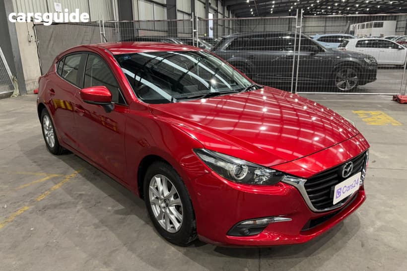 Red 2017 Mazda 3 Hatchback Maxx
