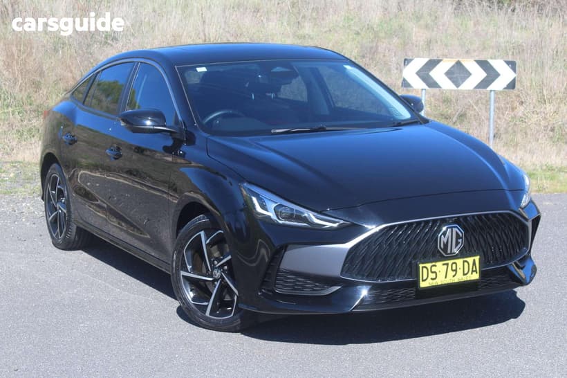 Black 2025 MG MG5 Sedan Essence