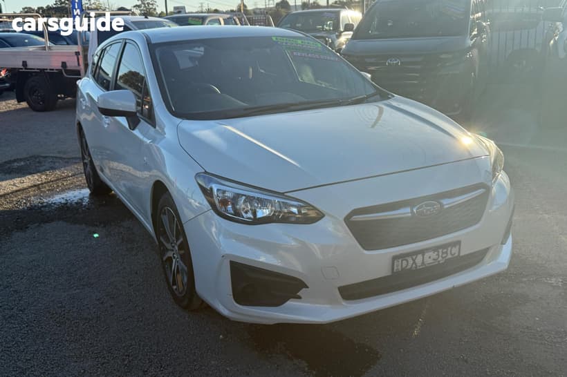 White 2018 Subaru Impreza Hatchback 2.0I (Awd)