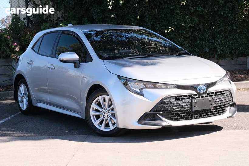 Silver 2024 Toyota Corolla Hatchback Ascent Sport Hybrid