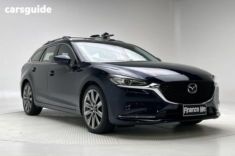 Blue 2019 Mazda 6 Wagon Gt