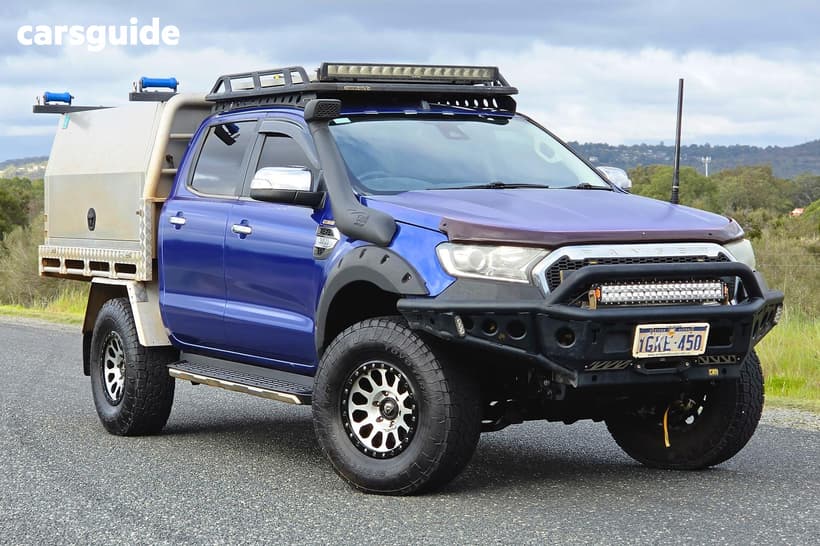 Blue 2015 Ford Ranger Dual Cab Utility Xlt 3.2 (4X4)