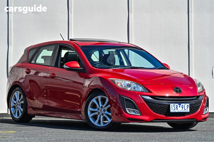 Red 2009 Mazda 3 Hatchback Sp25