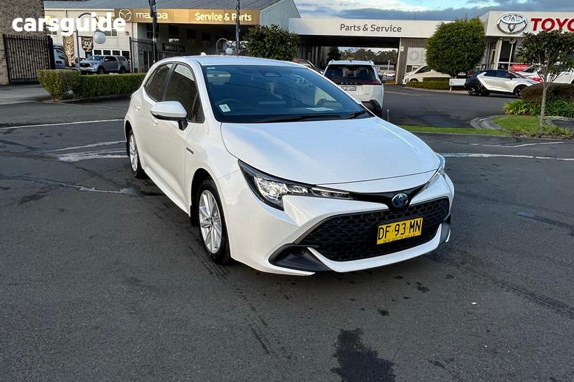 White 2022 Toyota Corolla Hatchback Ascent Sport Hybrid