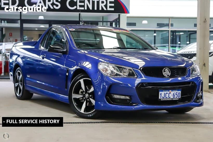Blue 2016 Holden UTE Utility Sv6 Black Edition