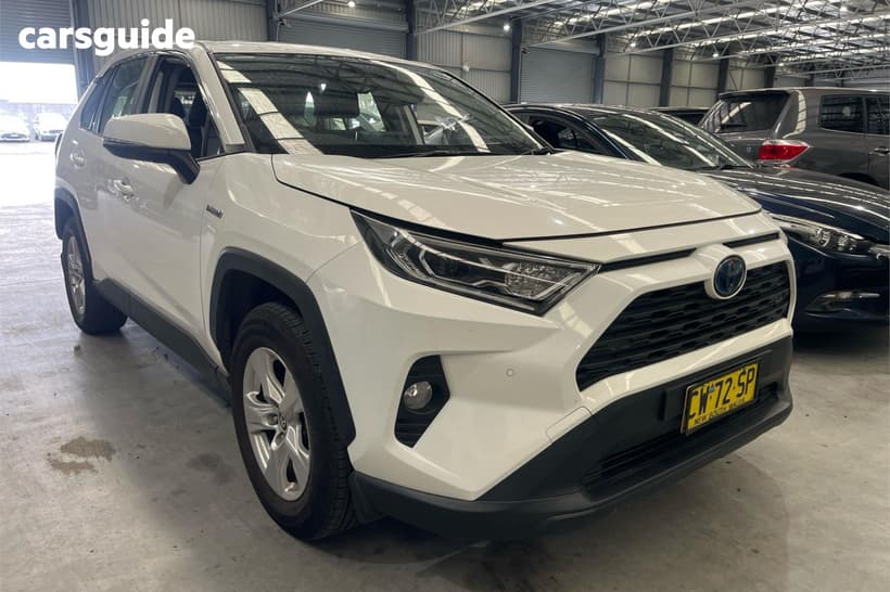 White 2020 Toyota RAV4 Wagon Gx Awd Hybrid
