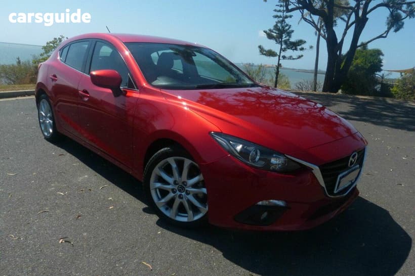 Red 2014 Mazda 3 Hatchback Sp25