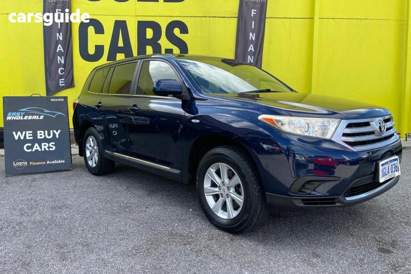 Blue 2013 Toyota Kluger SUV 7 SEAT GSU40R MY12