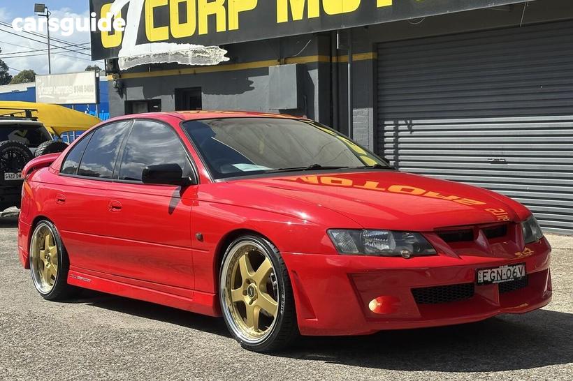 Red 2002 Holden Commodore Sedan Sv8