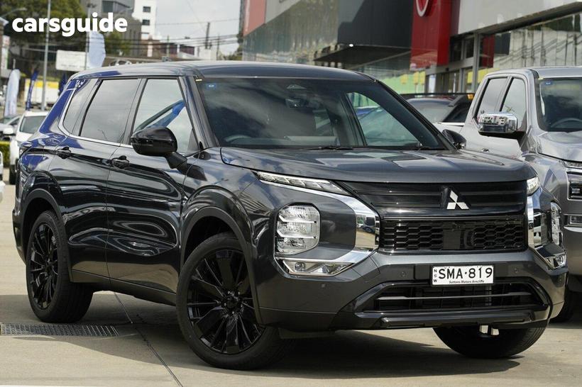 Grey 2026 Mitsubishi Outlander Wagon Black Edition 7 Seat (2Wd)