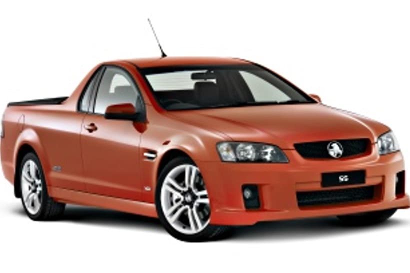 Yellow 2010 Holden Commodore Utility Ss
