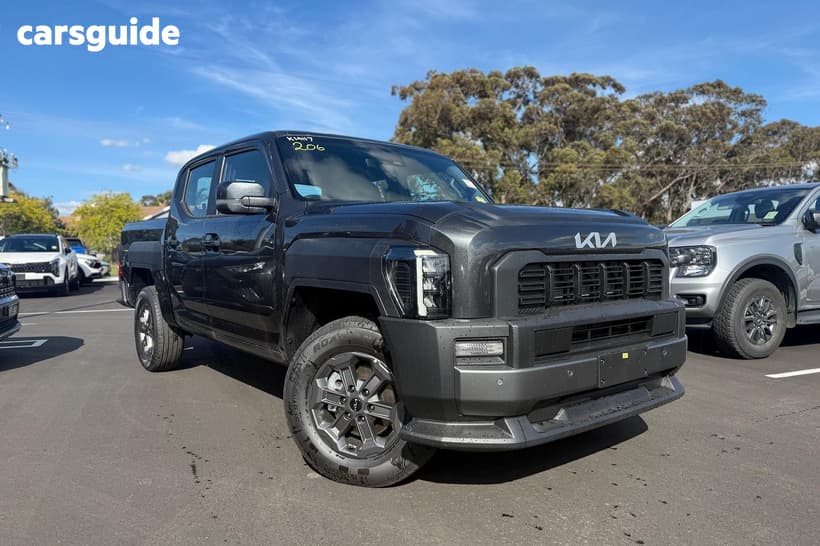 Grey 2025 Kia Tasman Double Cab Pick Up Sx (4X4) (Std) Black Fender