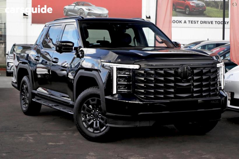 Black 2026 MG Mgu9 Ute Tray BLACK EDITION 4X4